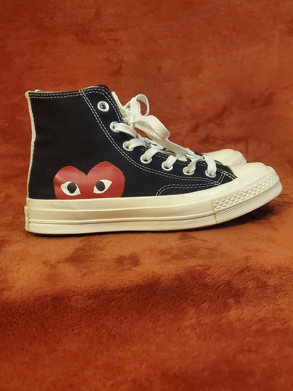 Comme de Garcon X Converse Black High-Top Sneakers